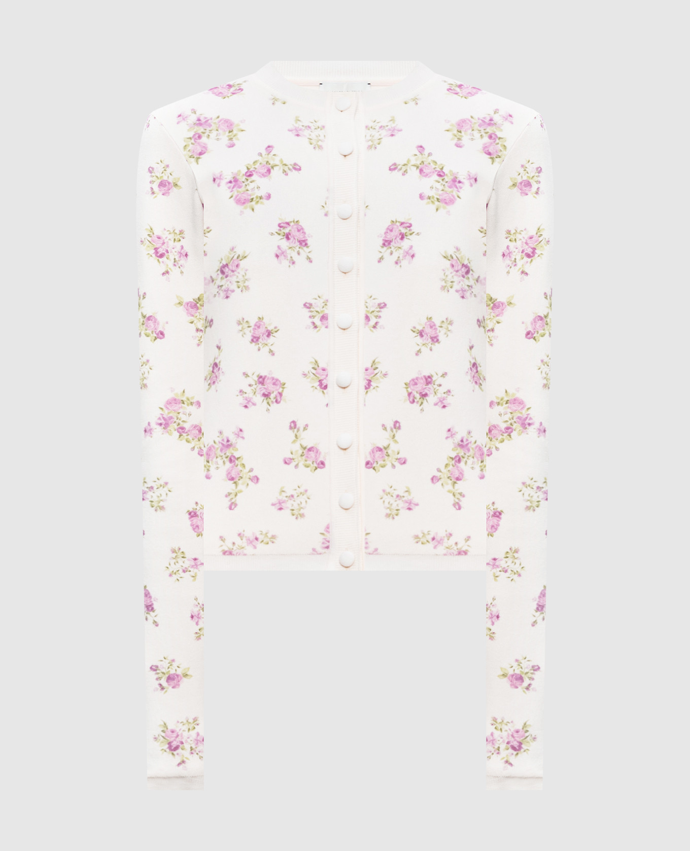 Pink printed cardigan
