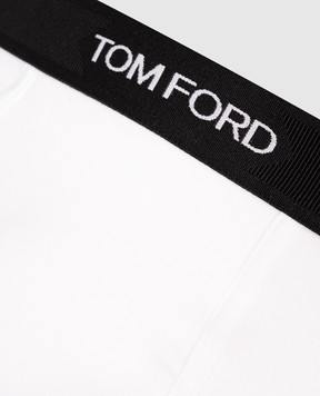 Tom Ford White boxer briefs with contrast logo T4LC31040