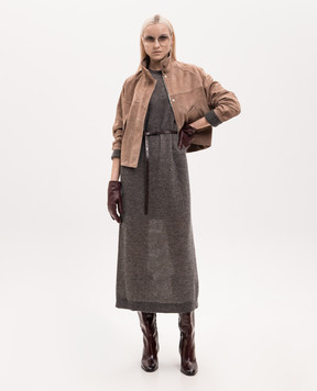 Babe Pay Pls Beige suede jacket 2616SUEDE