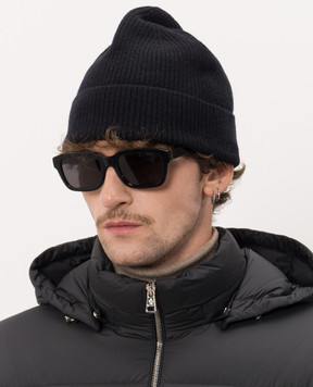 Peserico Navy blue wool and cashmere hat R76064F1209470