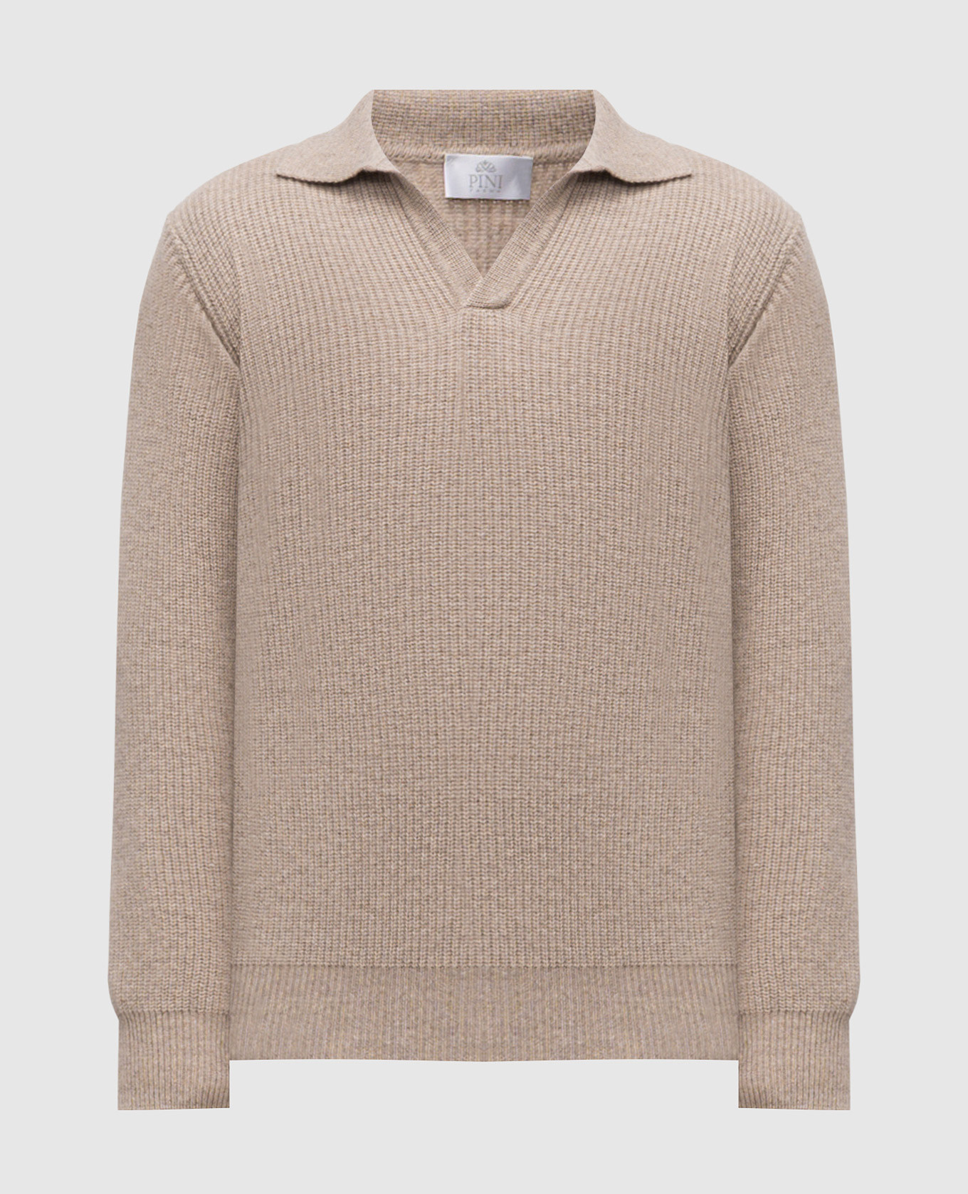 

Beige wool and cashmere sweater Pini Parma