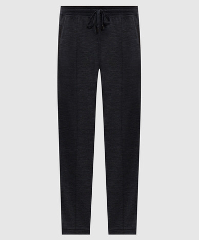 Blue wool sweatpants