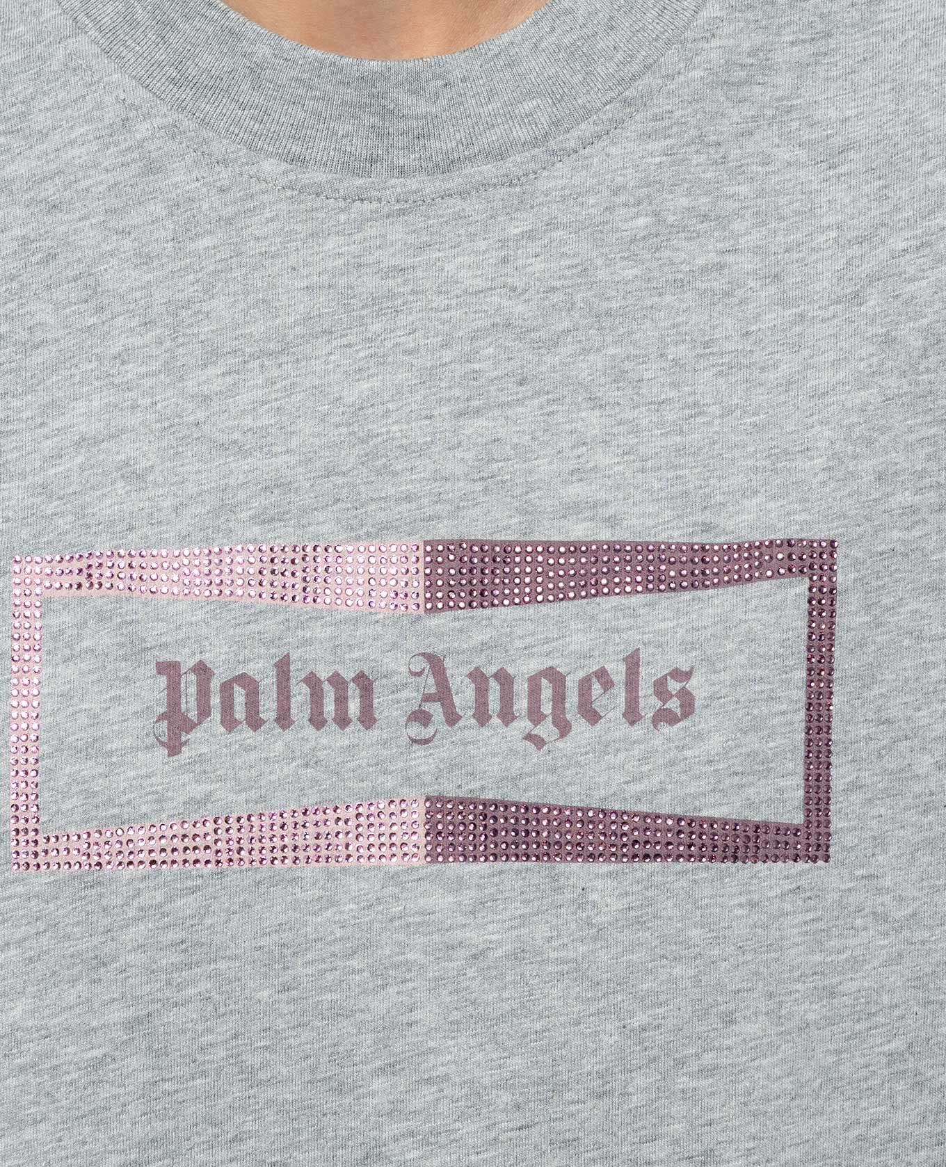 Grey melange T-shirt Palm Angels 5
