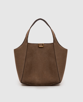 Brunello Cucinelli Brown suede bag Storial MBDLB2840