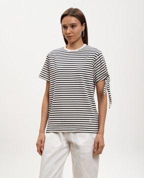 JW Anderson White striped T-shirt JT0334PG1946