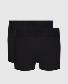 Palm Angels Set of black trunks with contrasting logo PLA1UMBTR11BI