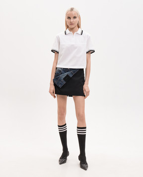 Juun.j White polo shirt with embroidered logo JW6542W541