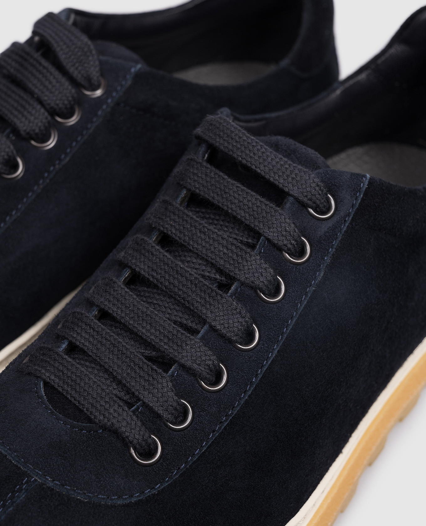 

Blue suede sneakers ISAIA