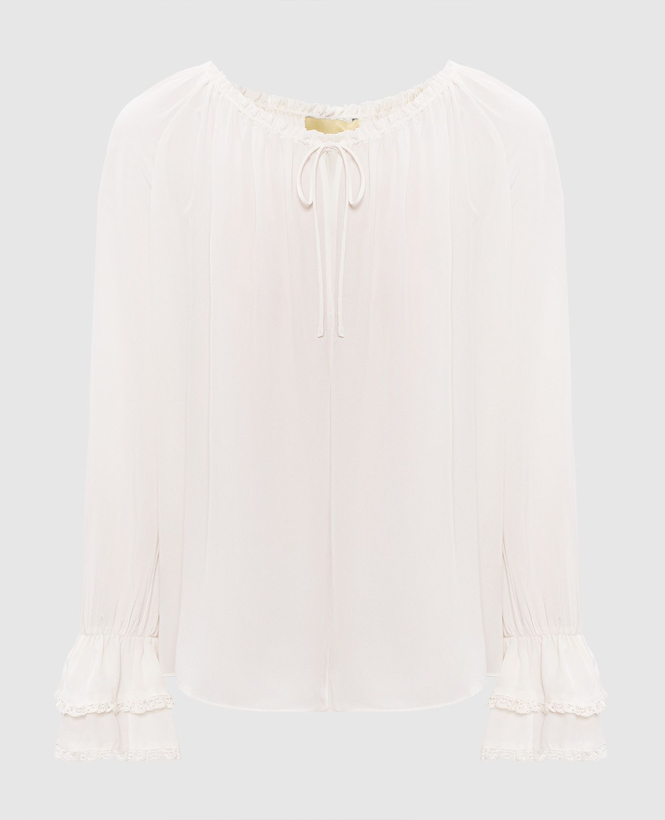 

White silk blouse MENDOZA Momoni