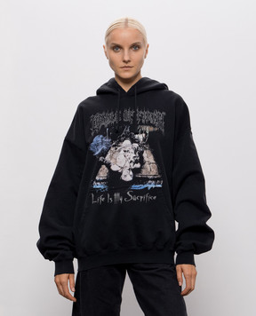 Vetements Black COF Sacrifice hoodie MH27HD205Bw