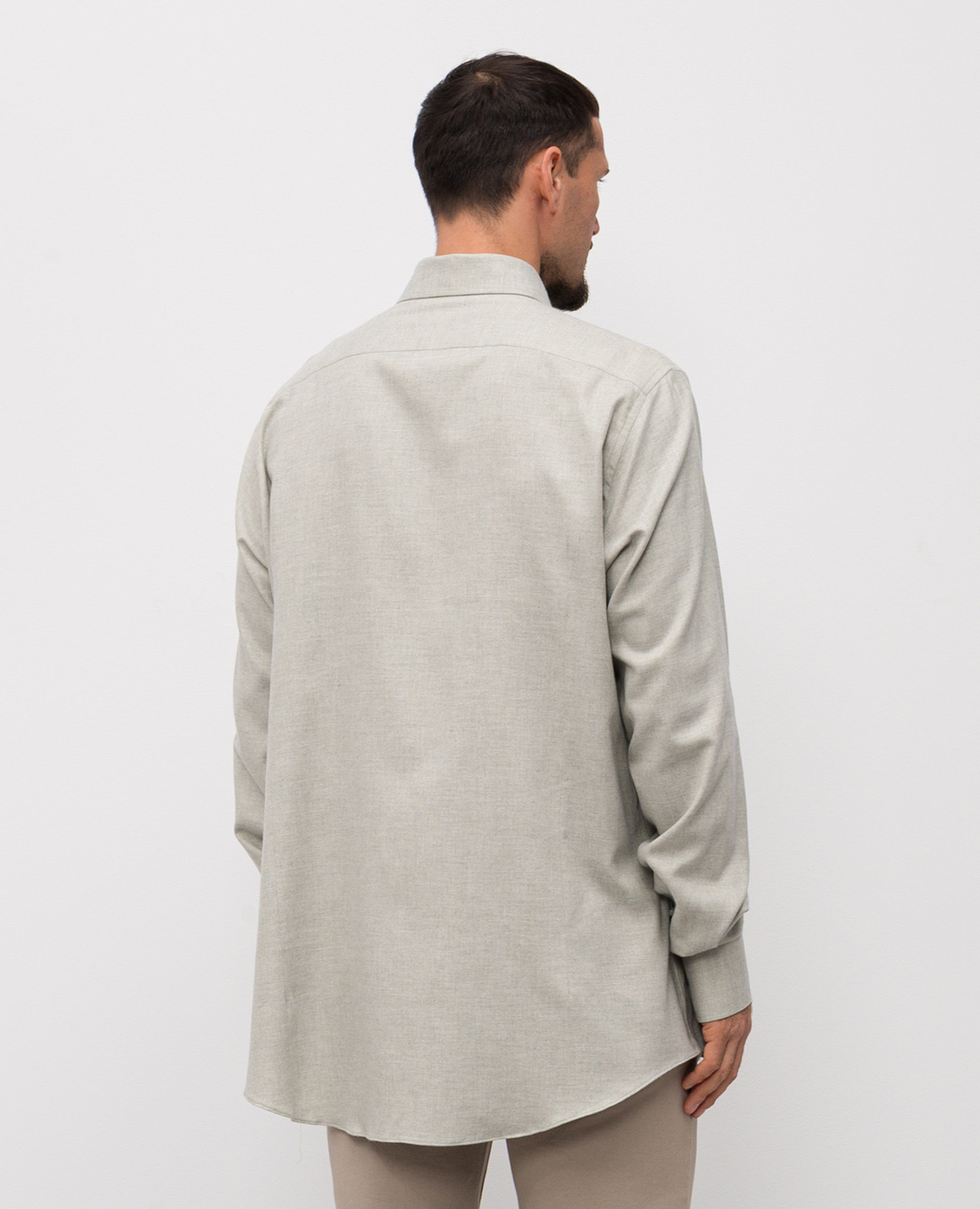 Green cotton shirt Pini Parma 4