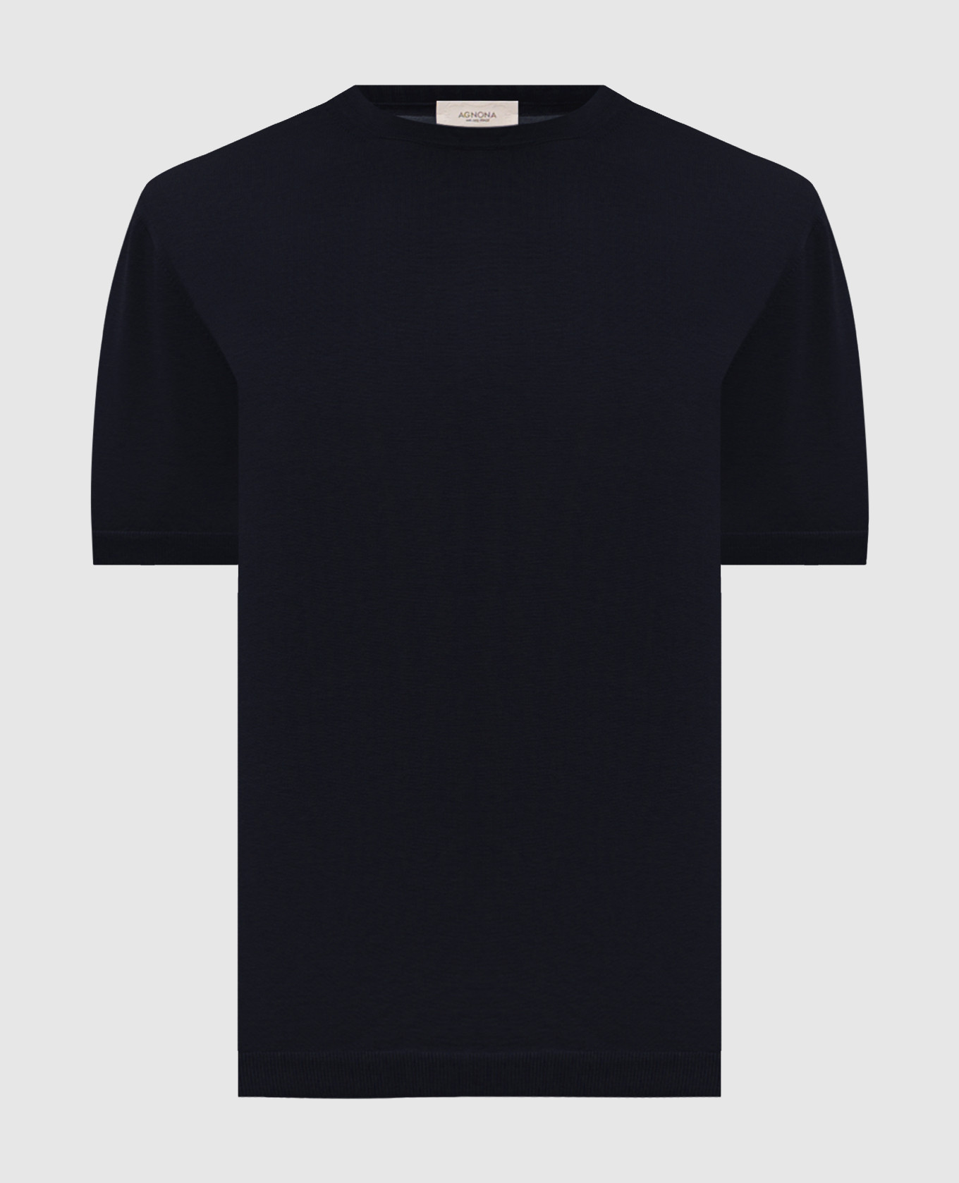 Blue silk t-shirt