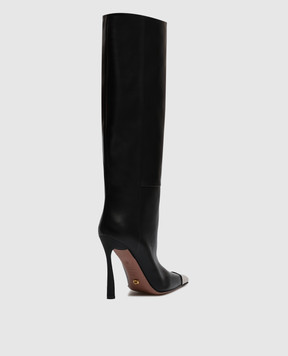 Babe Pay Pls Black leather boots 536156KO