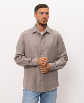 Agnona Beige wool shirt TD07U1YU1142