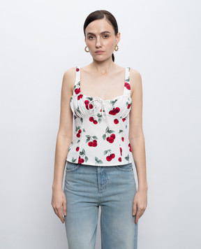 Twinset White printed top 261TT2595