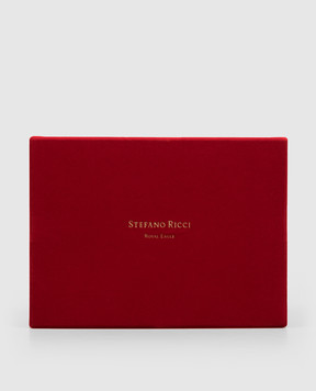 Stefano Ricci Set of Royal Eagle Red 100 ml Eau de Parfum and Scented Candle PM100RERF002VELIN6