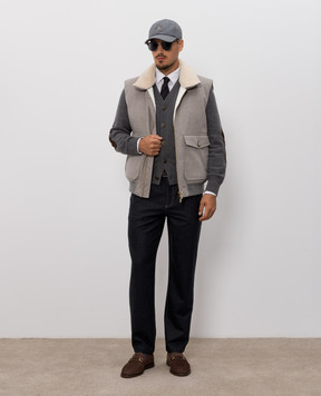 Brunello Cucinelli Gray cashmere cardigan M22709806