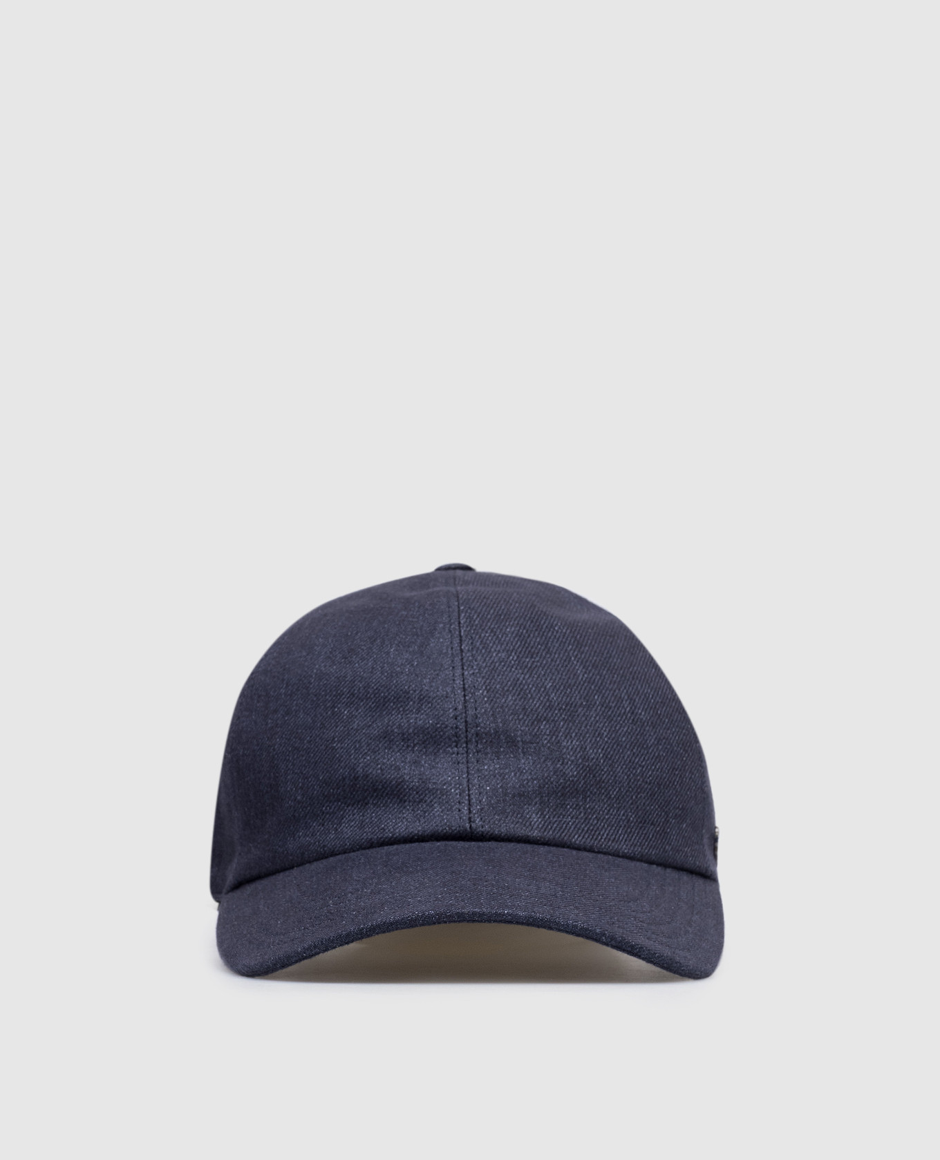 Blue linen cap