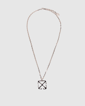 Off-White Silver chain with Arrow pendant OMOB157C99MET001