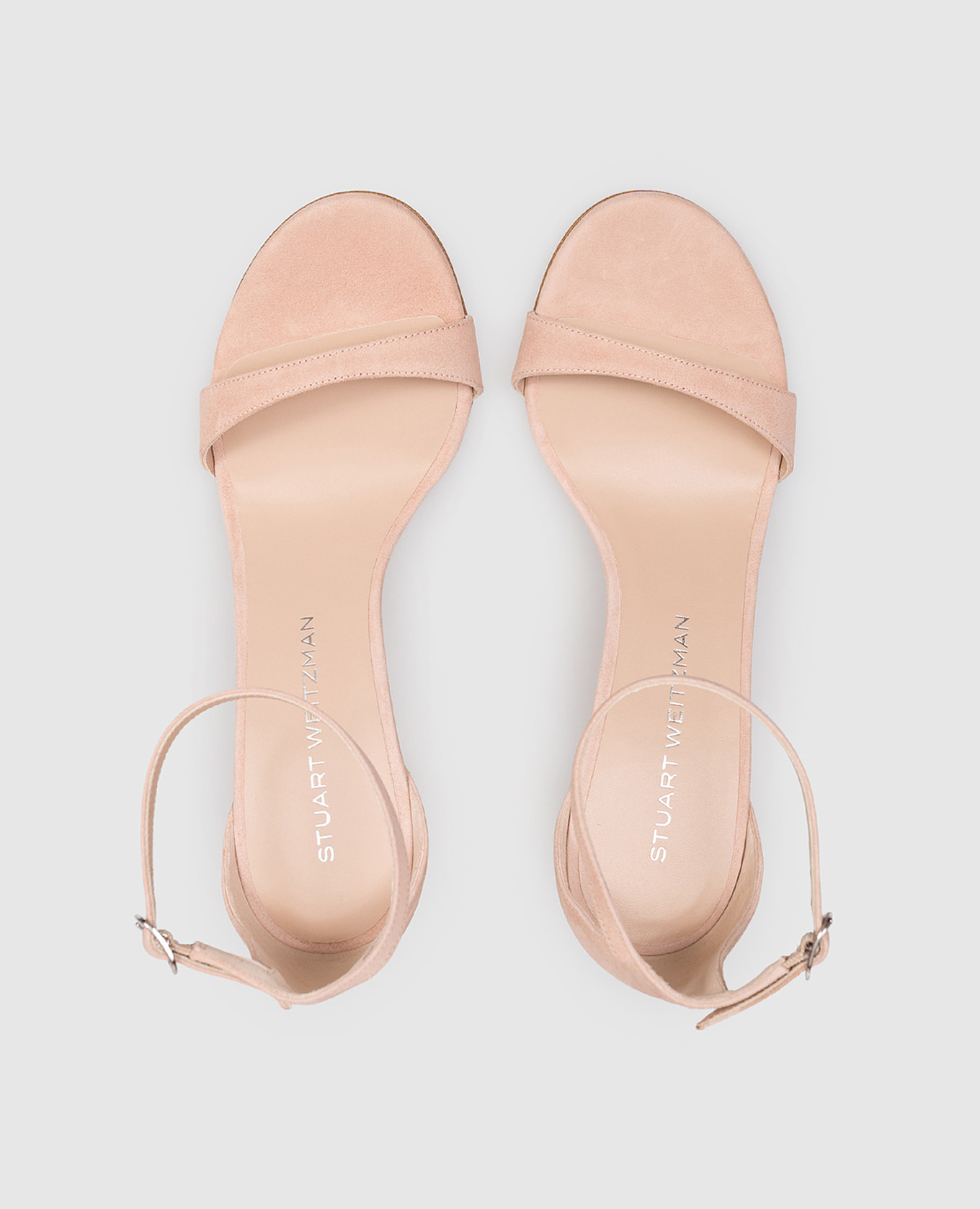 Beige suede sandals NUDIST Stuart Weitzman 3