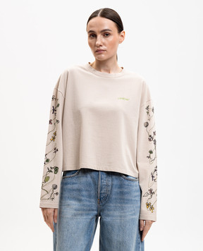 Off-White Beige long sleeve with embroidery 2AB038S26JER002