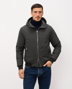 MooRER Dark brown down jacket ONIRO ONIROSTP