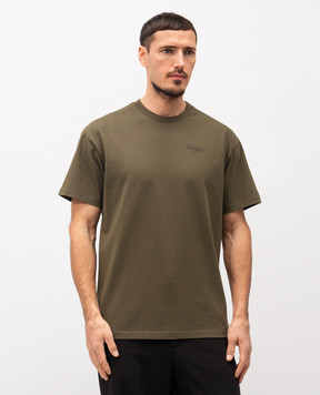 Givenchy Khaki T-shirt with logo BM71NK3YSA