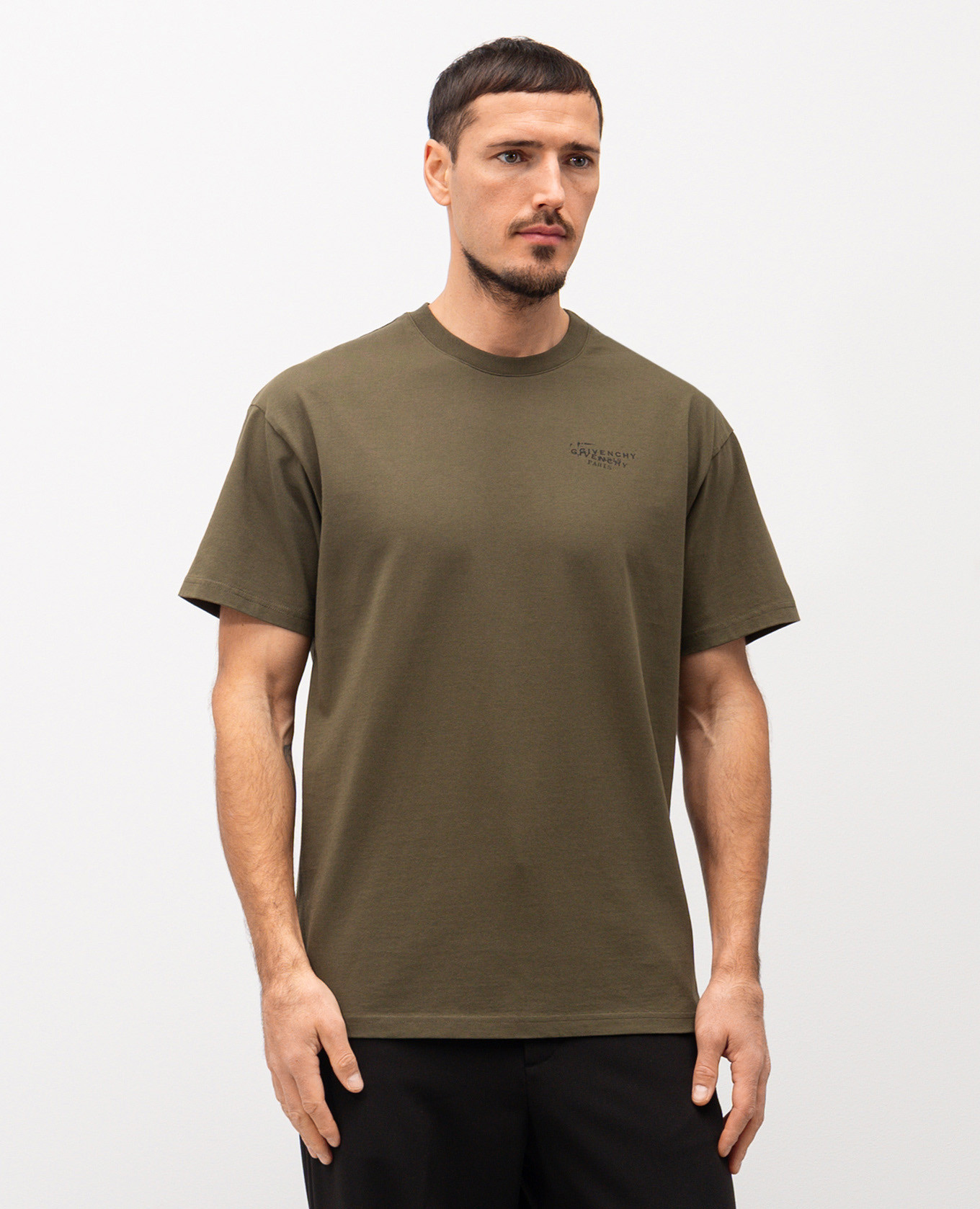 

Khaki T-shirt with logo Givenchy