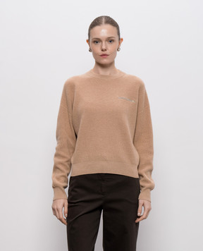 Peserico Beige wool, silk and cashmere sweater A99858F12K09283