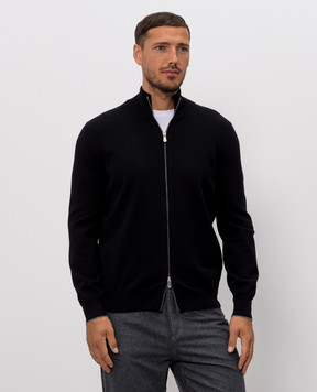 Brunello Cucinelli Black cashmere cardigan M2200106