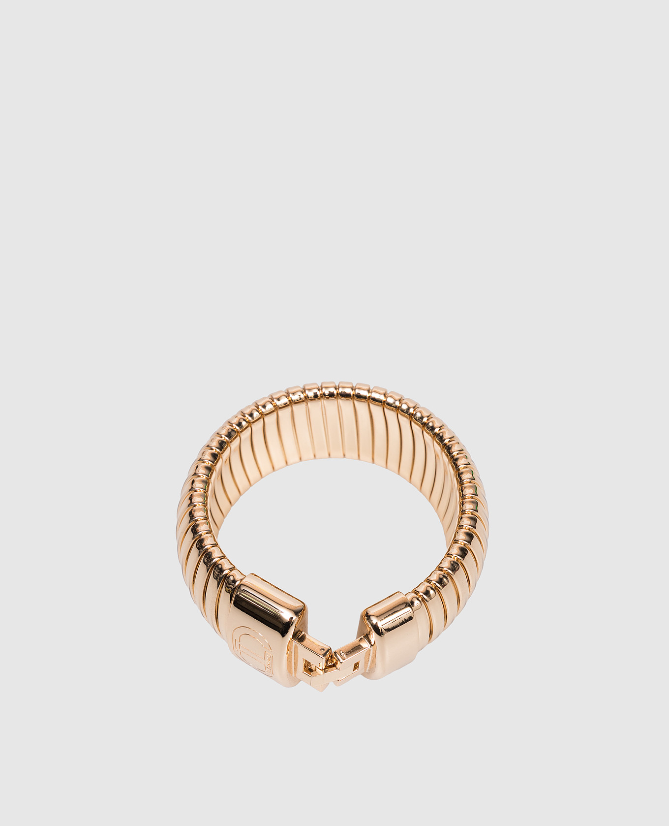 

Gold bracelet with logo Twinset, Golden