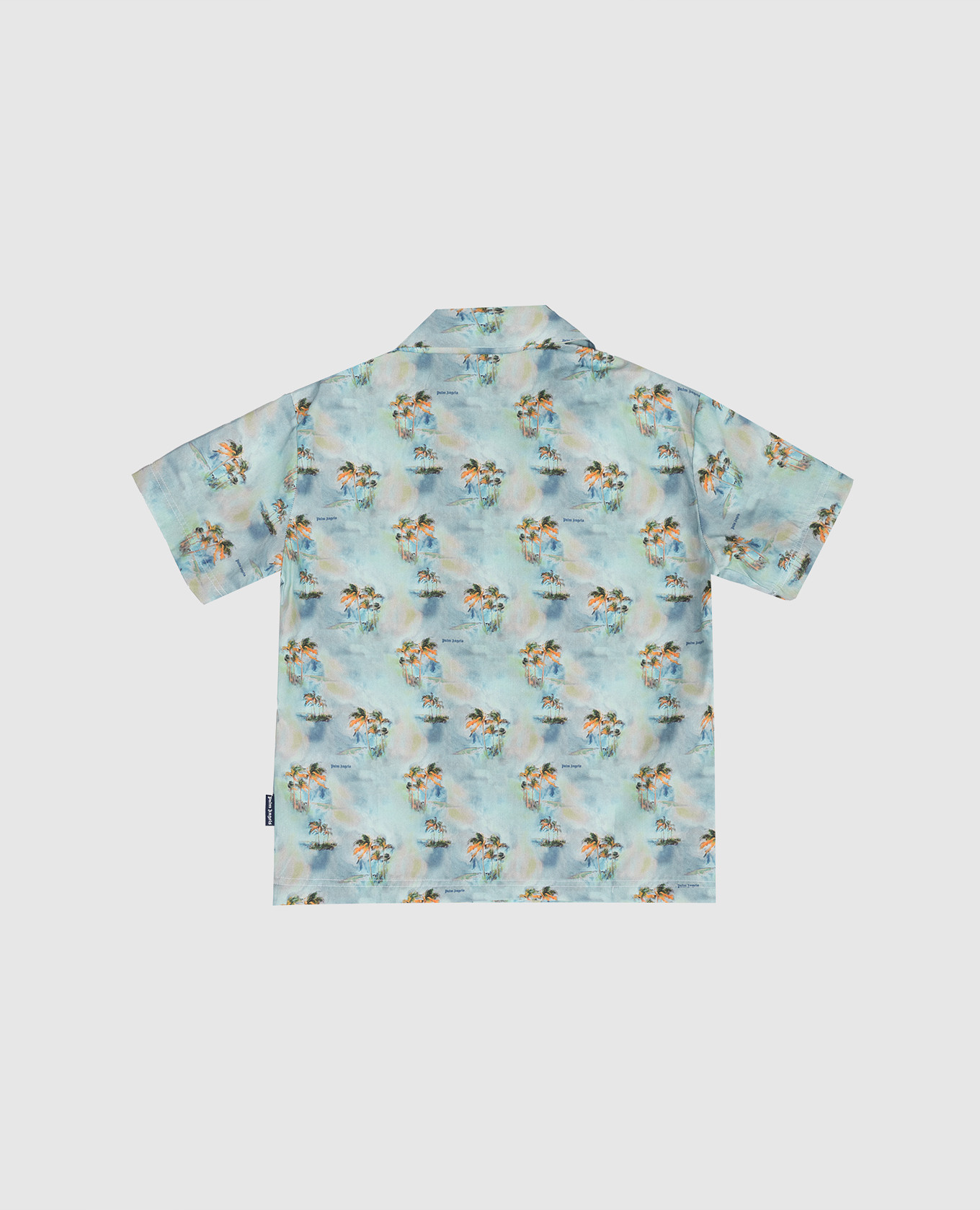 Children's blue printed shirt Palm Angels 2