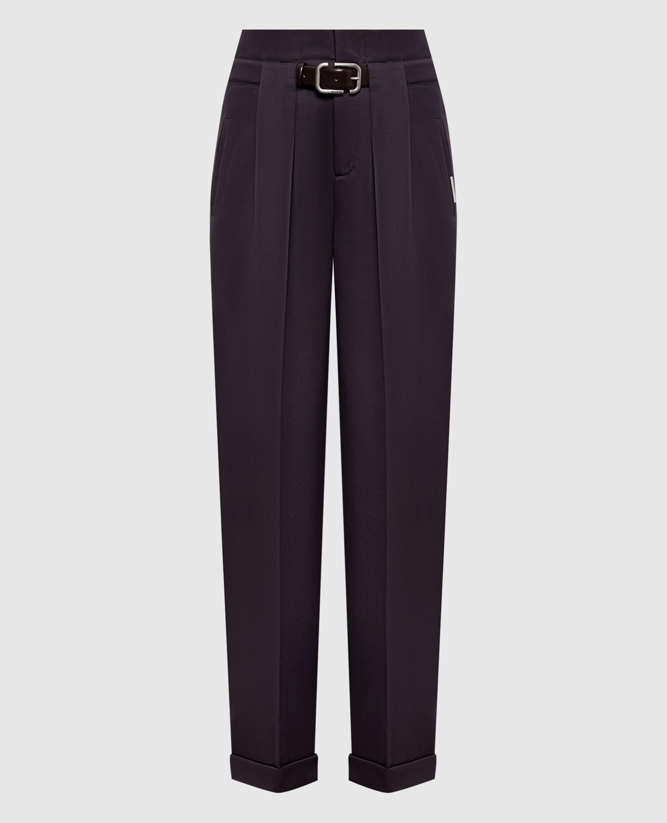 Purple wool pants