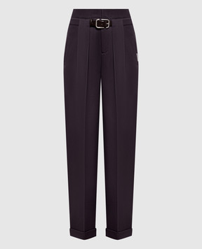 The Attico Purple wool pants 261WCP00312WWW065AA