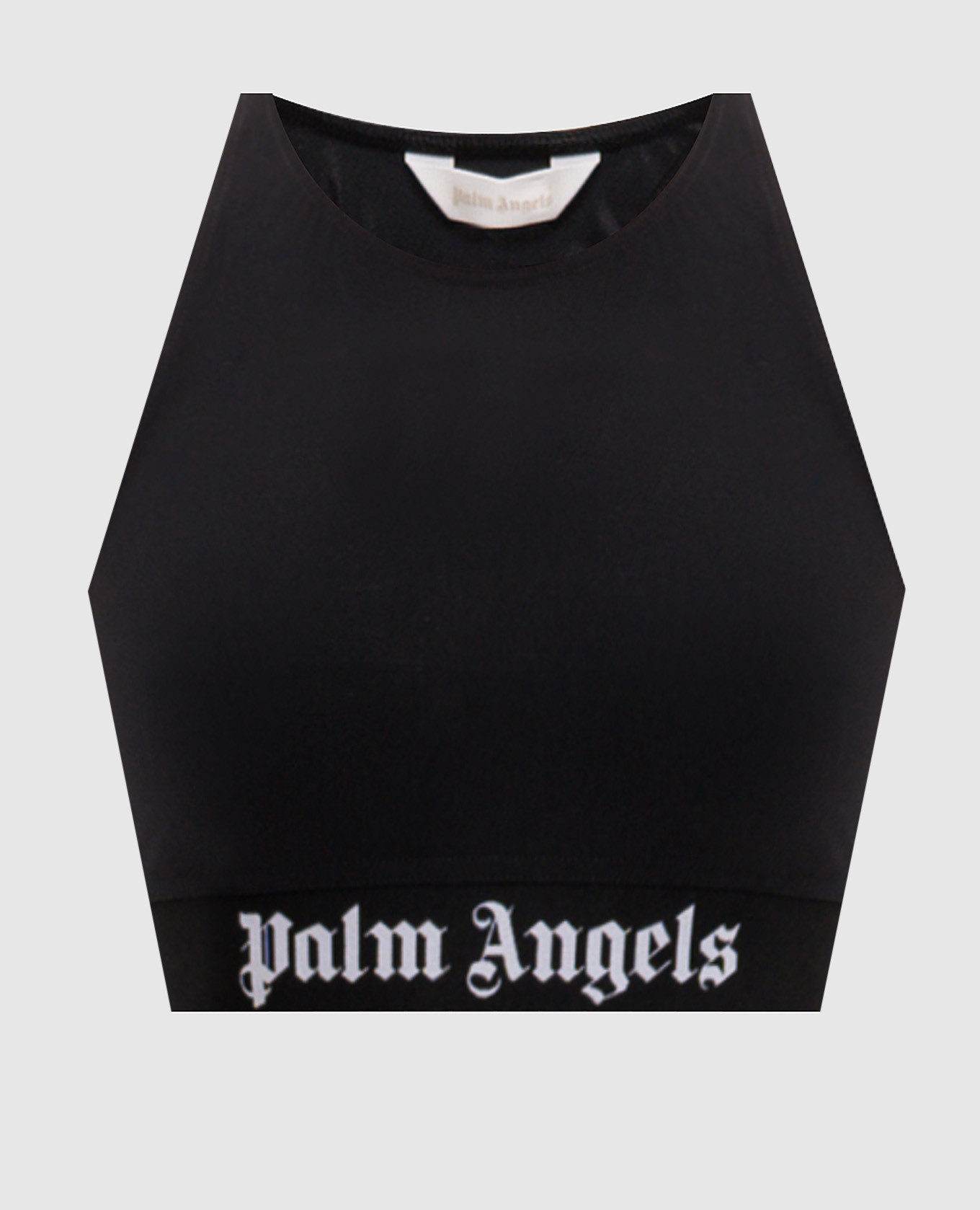 Black top with logo pattern