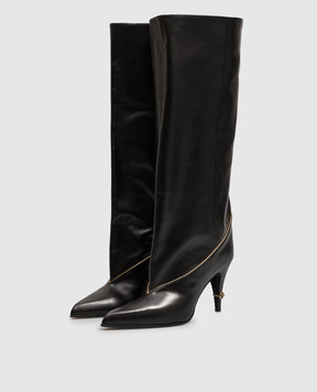 Versace Gianni black leather boots 10268481A17867