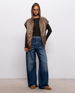 Max Mara Weekend MADIA blue jeans with a worn effect WKDMADIA