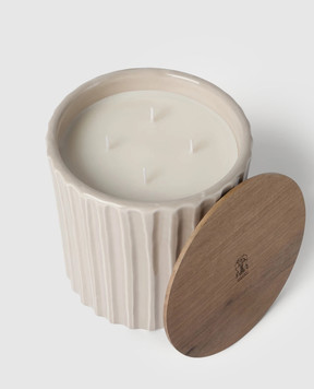 Brunello Cucinelli Scented candle in a ceramic candle holder MLCANDRV3