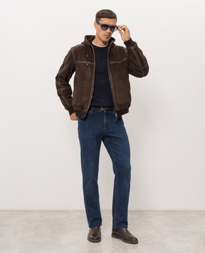 Stefano Ricci Blue longsleeve with wool MNH6305441WPA02T