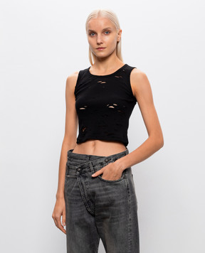 R13 Black top with slits R13WK080K001A