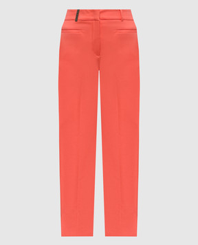 Peserico Coral pants with brand patch P04615J001953