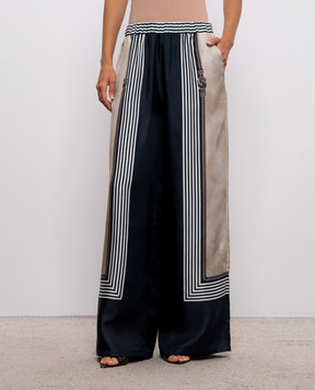 Max Mara CARABO silk palazzo pants MXMCARABO
