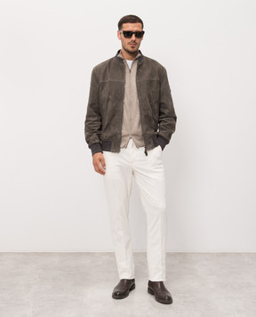 ISAIA Beige wool cardigan MG8019YP005