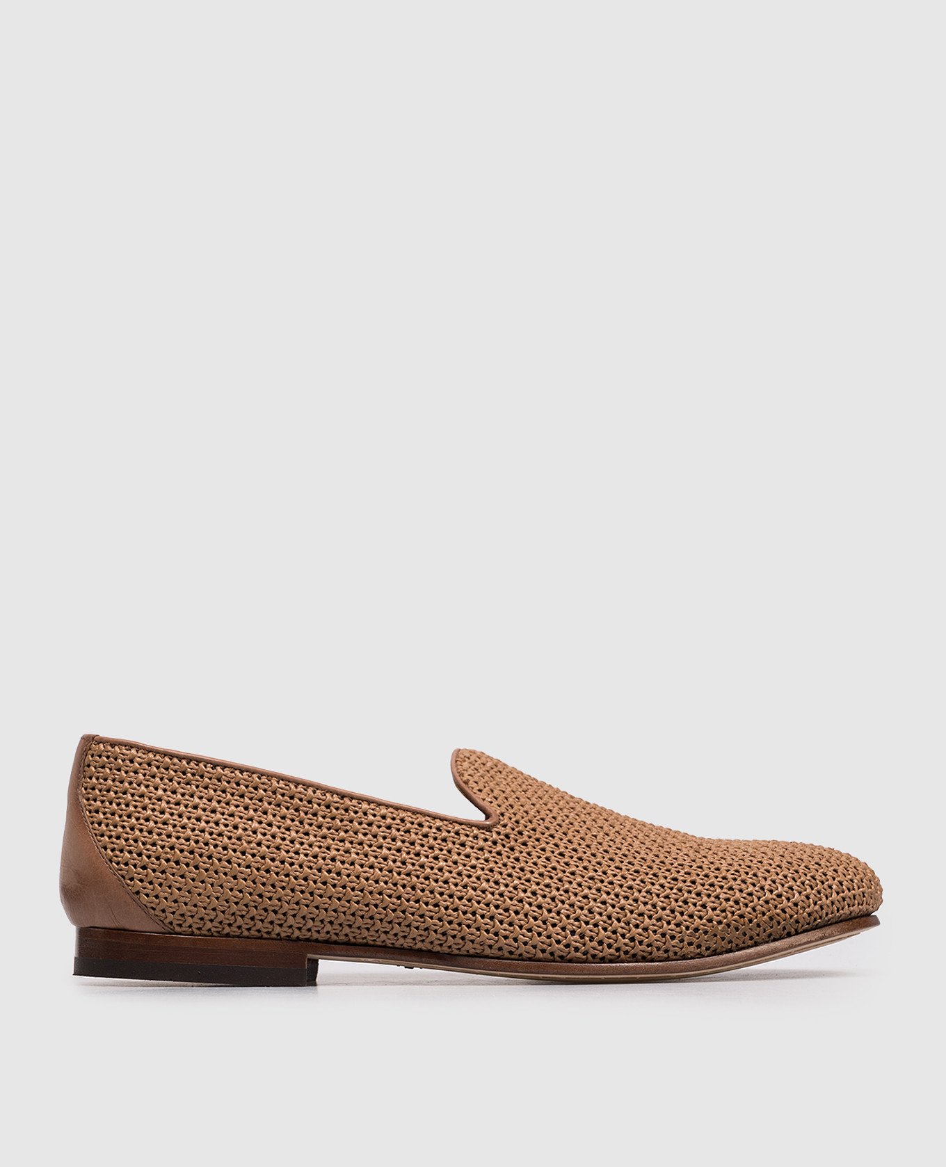 

Brown raffia slip-ons Sturlini