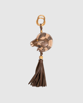 Gianni Chiarini Brown keychain with tassel PCARIETE06