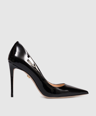 Black patent leather shoes