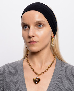 CelesteG Gold chain with heart-shaped pendant 437