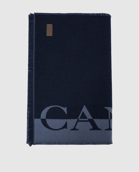 Canali Blue wool scarf TF0033706