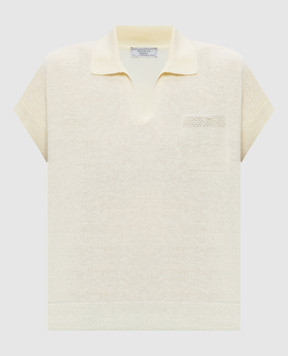 Peserico Yellow top with linen S99178F129056V