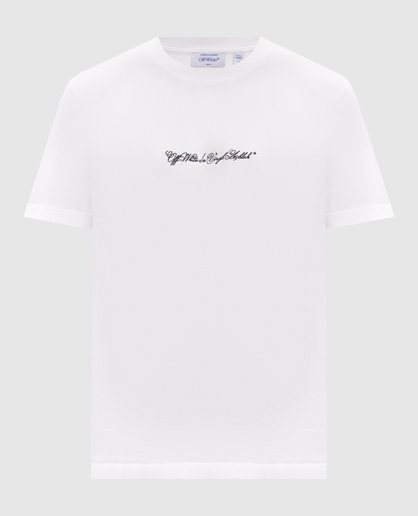 White T-shirt with Script Arrow embroidery